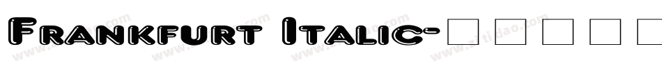 Frankfurt Italic字体转换